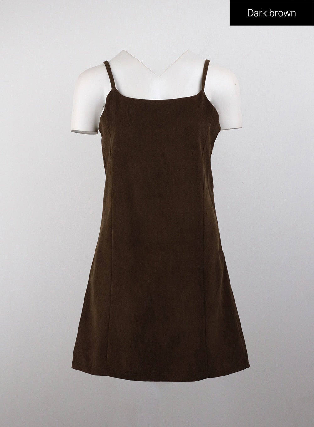 a-line-slim-mini-dress-oj412 / Dark brown