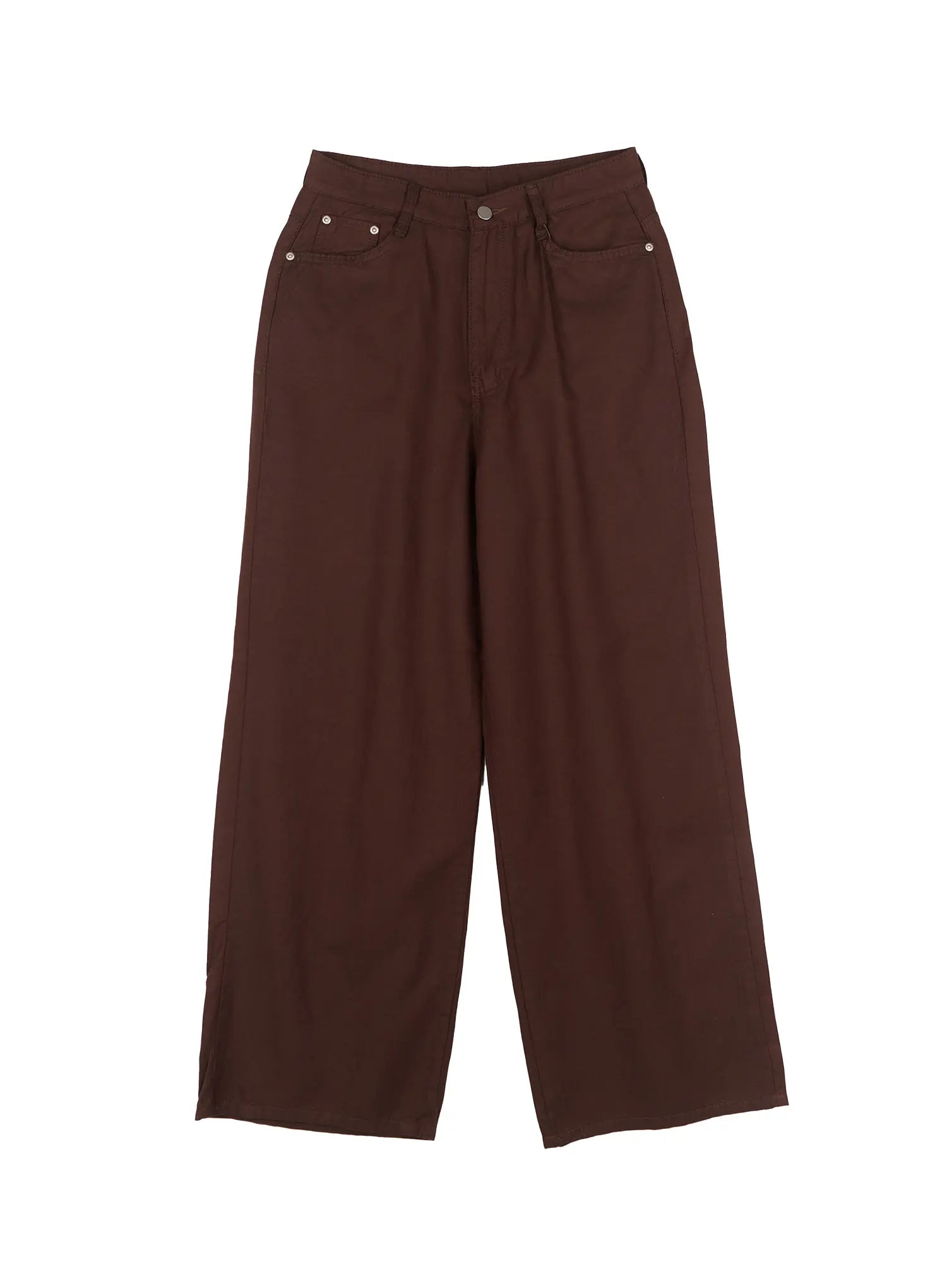Jennie Baggy Wide-Leg Jeans CL502 in Dark brown, size L
