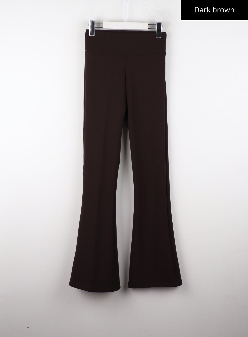 slim-fit-boot-cut-pants-cd319 / Dark brown