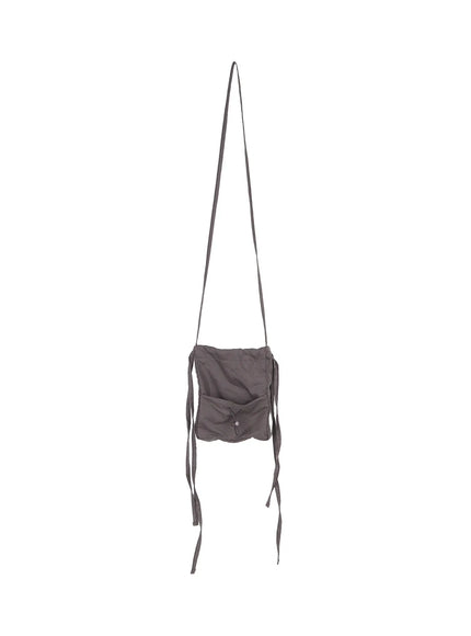 shirred-strap-crossbody-bag-cu516 / Dark gray