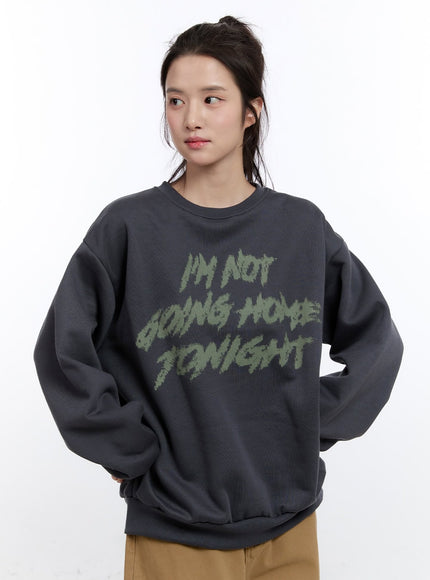 oversized-crew-neck-sweatshirt-on418 / Dark gray