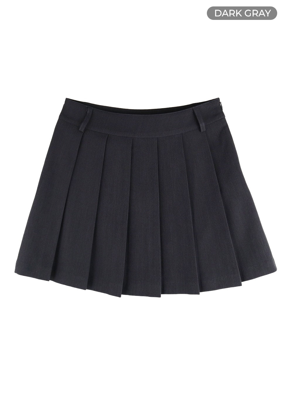 Solid Pleated Skirt OM408
