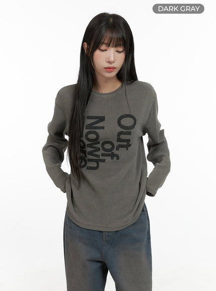 out-of-nowhere-long-sleeve-cs403 / Dark gray