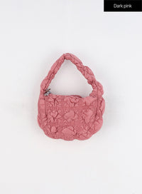quilted-mini-tote-bag-in317 / Dark pink