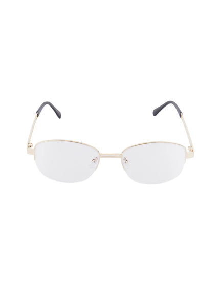 chic-double-bar-minimalist-glasses-cs518 / Gold