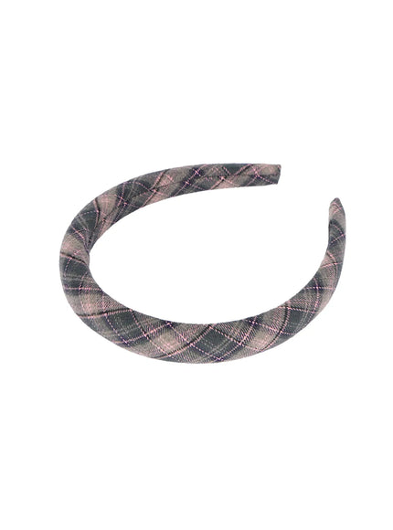 plaid-classic-headband-co506 / Green