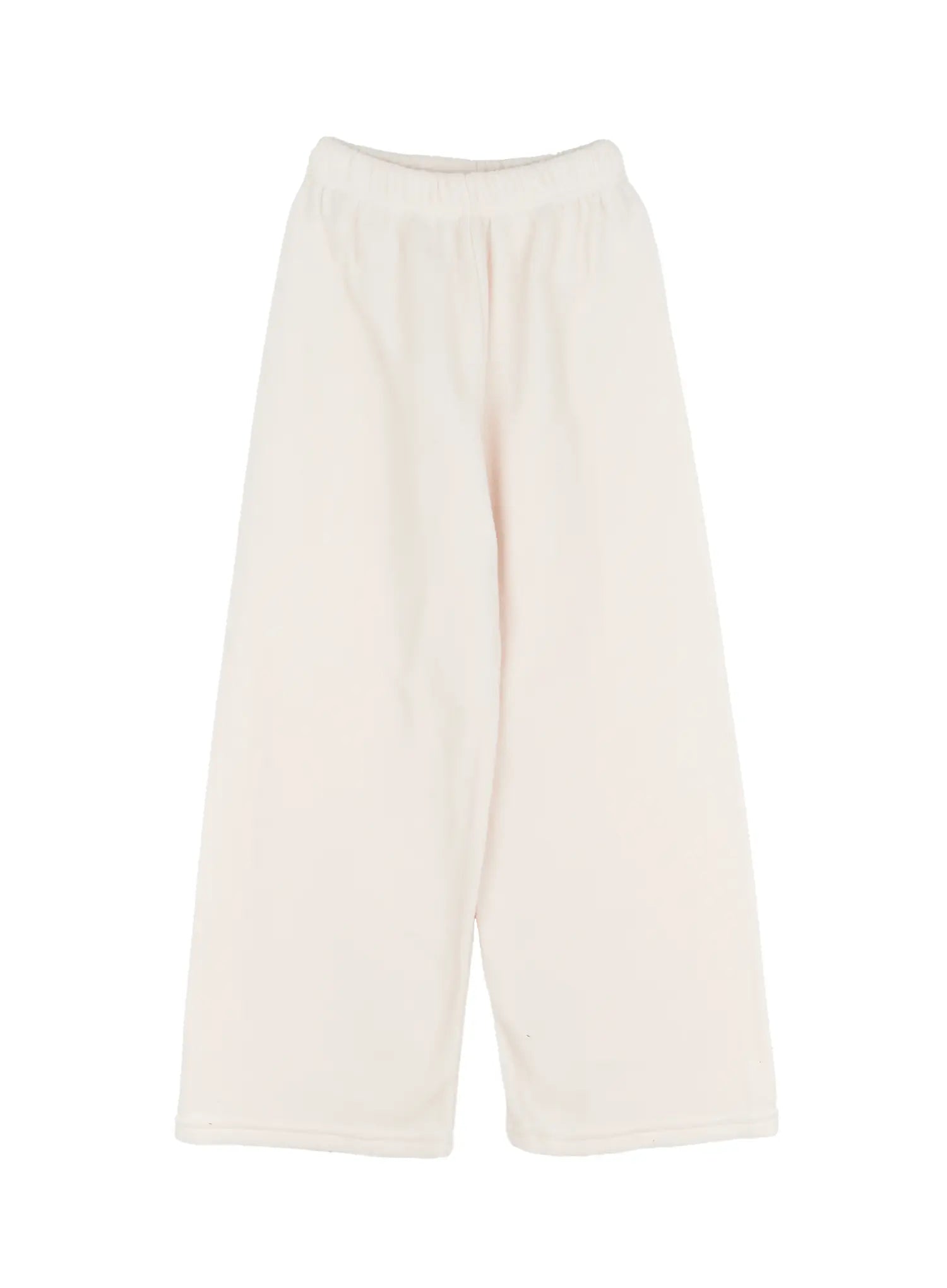 fleece-wide-leg-sweatpants-cj506 / Light beige