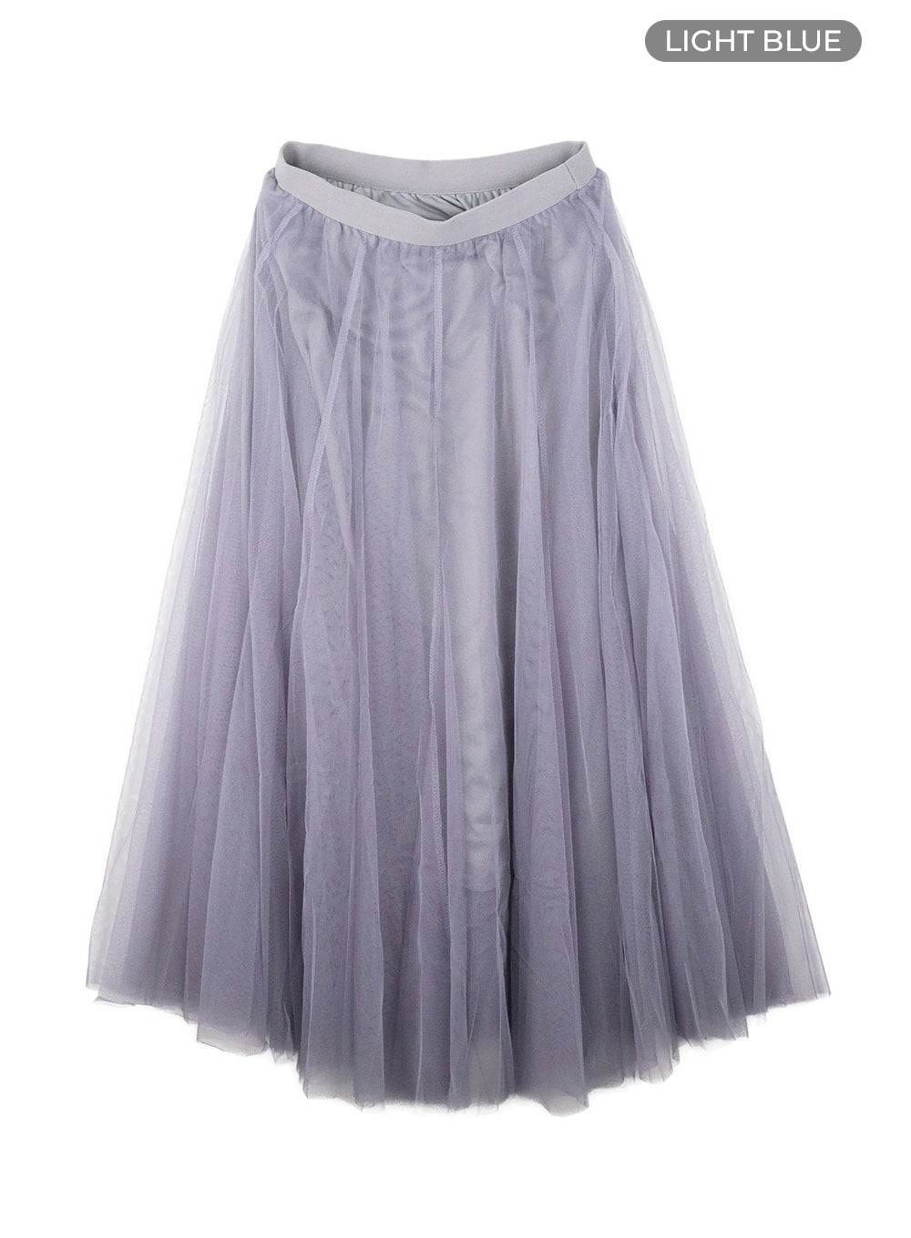 tulle-maxi-skirt-om427 / Light blue
