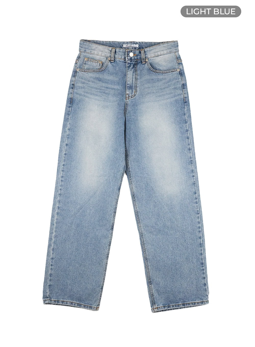 Low Rise Wide Leg Jeans CL415 in Light blue, size L