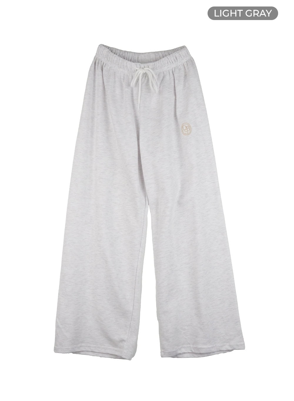 embroidered-cotton-sweatpants-og409 / Light gray