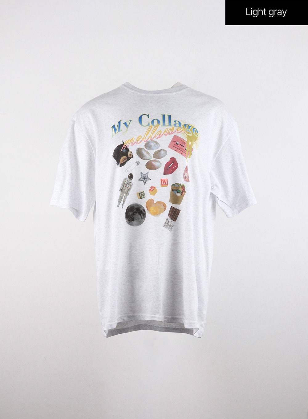 collage-oversized-graphic-tee-cd322 / Light gray