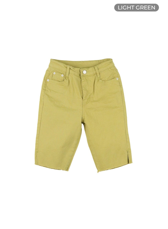 cotton-midi-shorts-cy414 / Light green