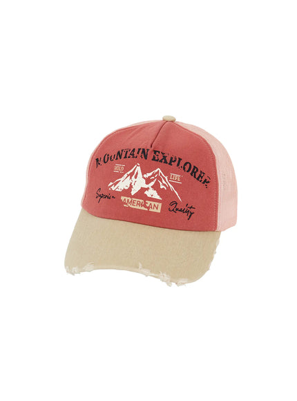 vintage-style-denim-hat-cy513 / Red