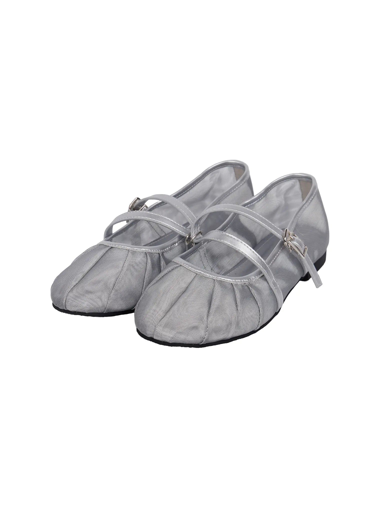 mesh-ballet-flats-cf525 / Silver