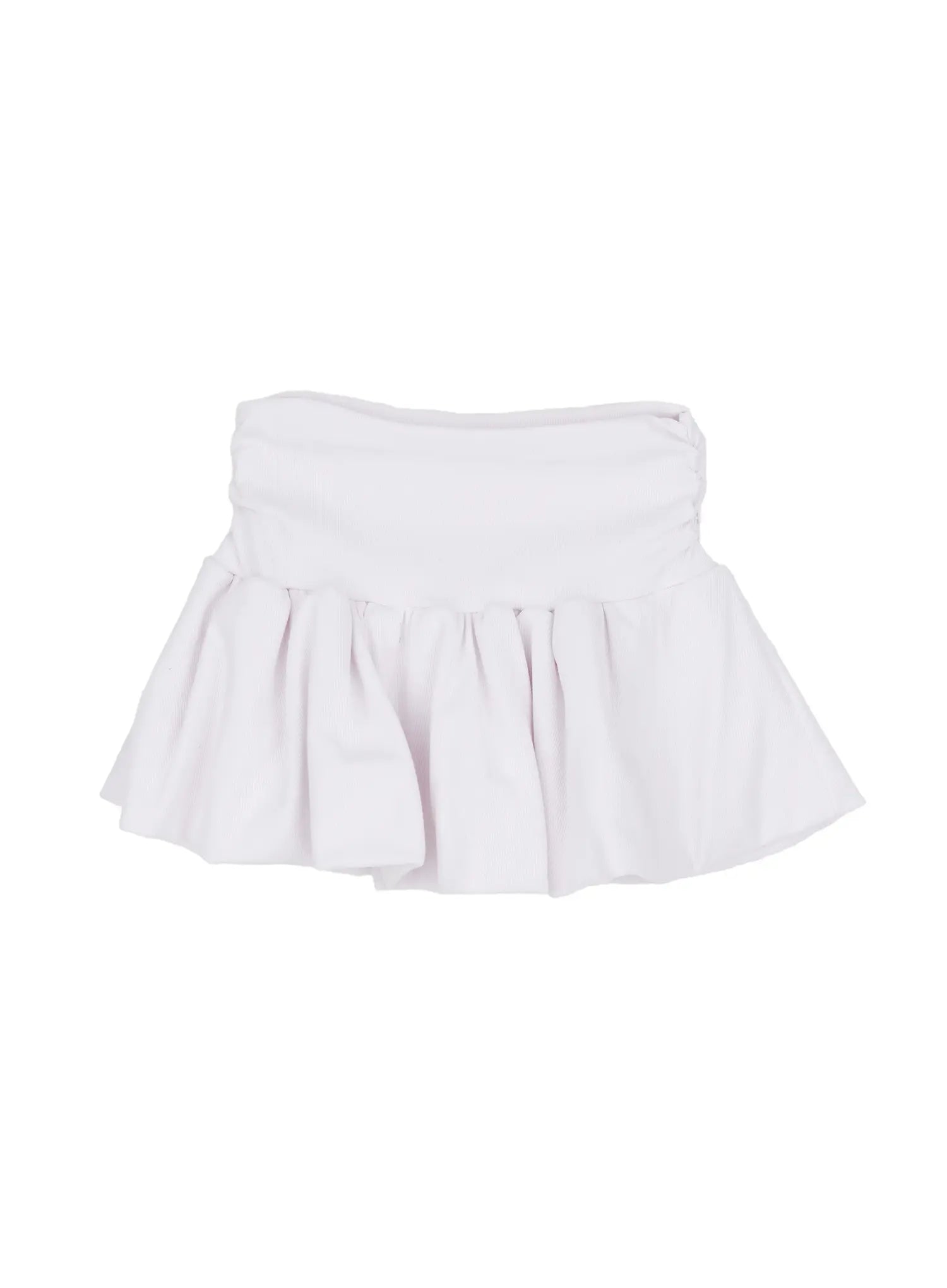 pleated-mini-skirt-cf523 / White
