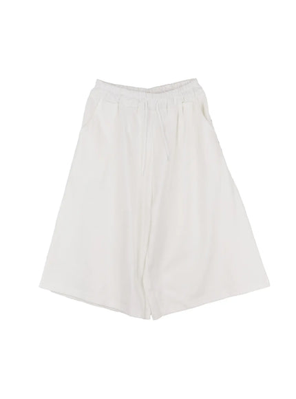 eyelet-athletic-bermuda-shorts-cl529 / White