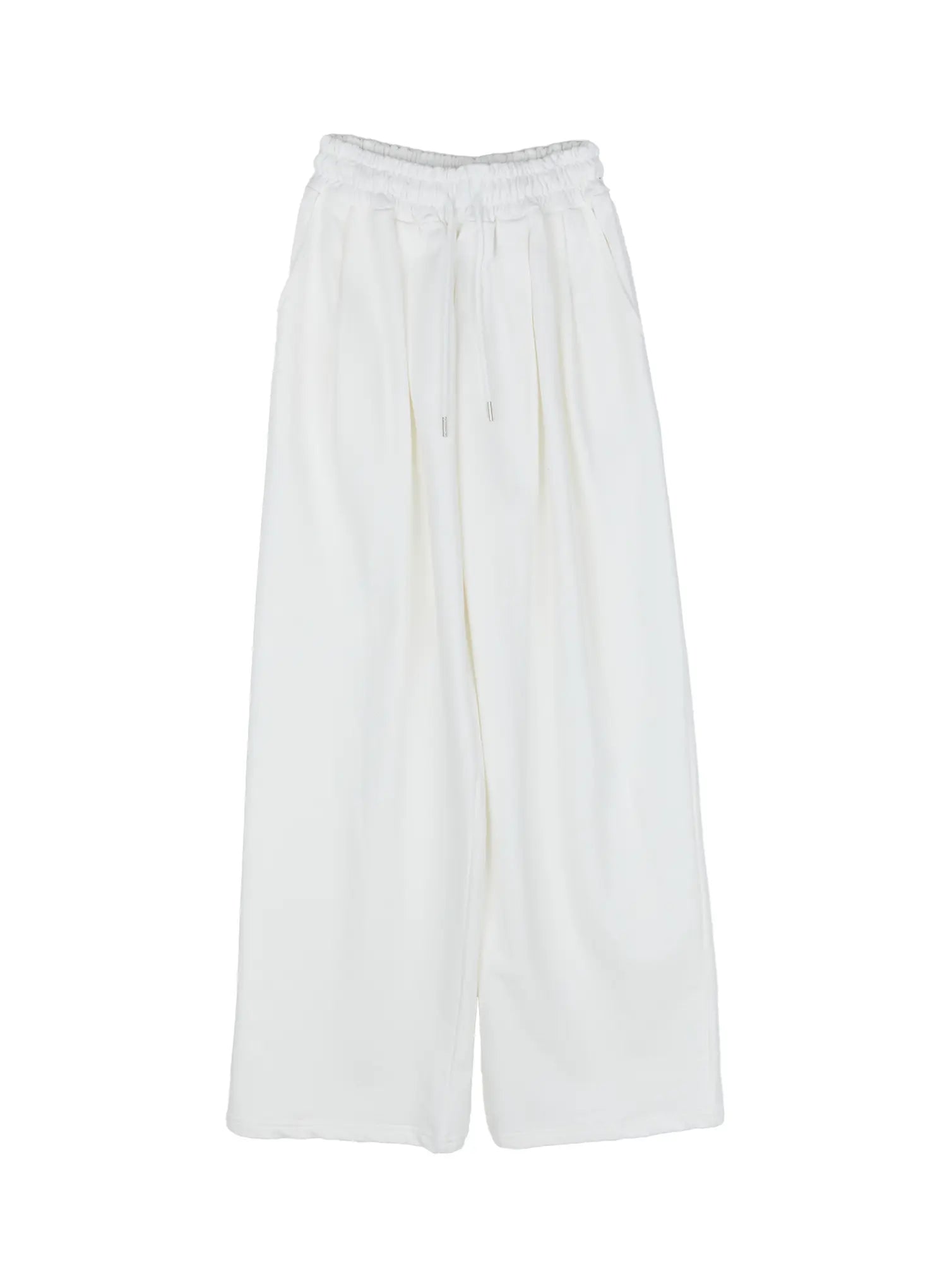 pintuck-wide-leg-trousers-cg513 / White