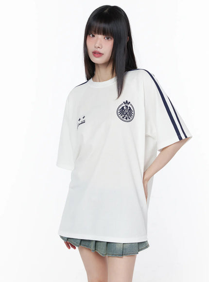 oversized-athletic-tee-cu519 / White