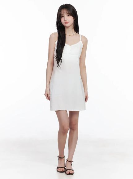 sleeveless-flare-mini-dress-cm531 / White