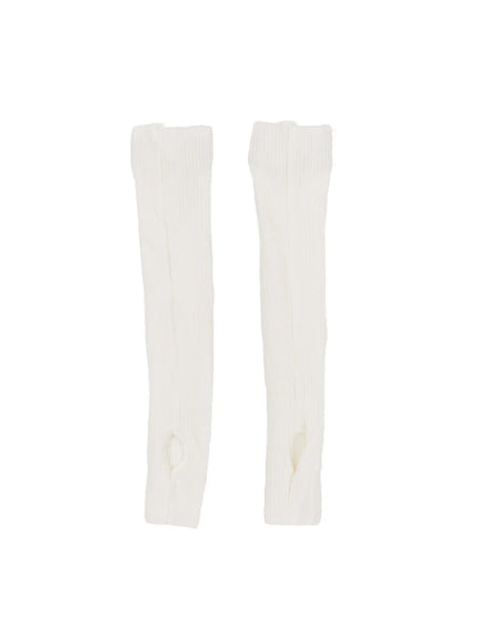 black-fingerless-hand-warmers-cm519 / White