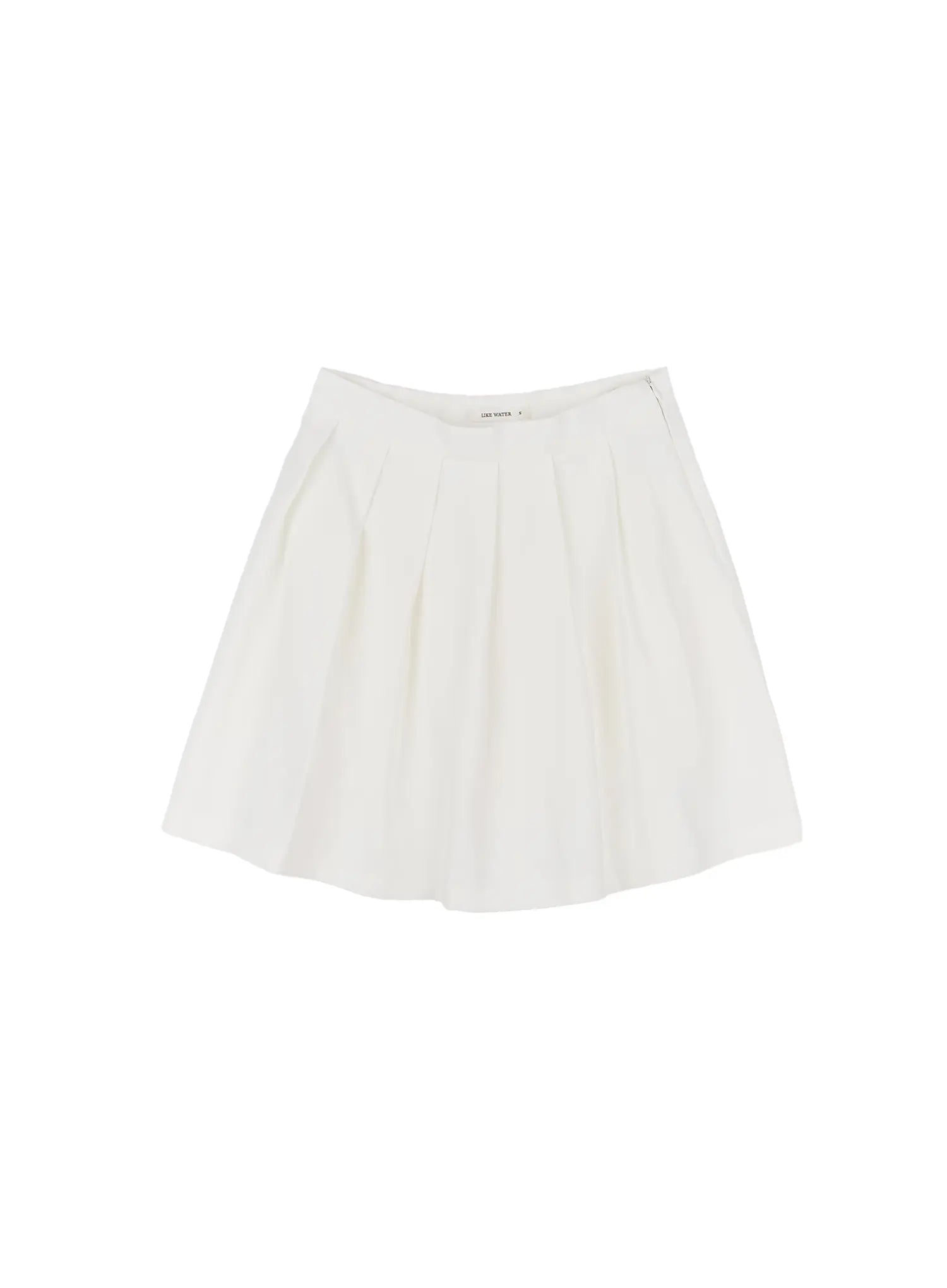 chic-pleated-mini-skirt-cl530 / White