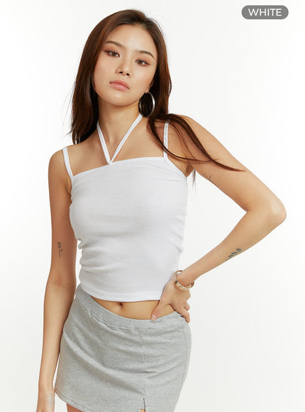 halter-neck-tank-top-cu424 / White