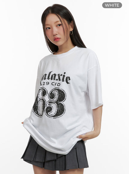 oversized-graphic-t-shirt-ou403 / White