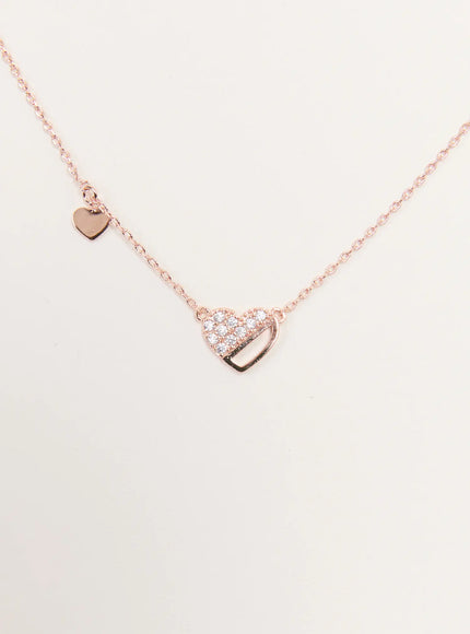 acc-boho-heart-necklace-kc1008 / White