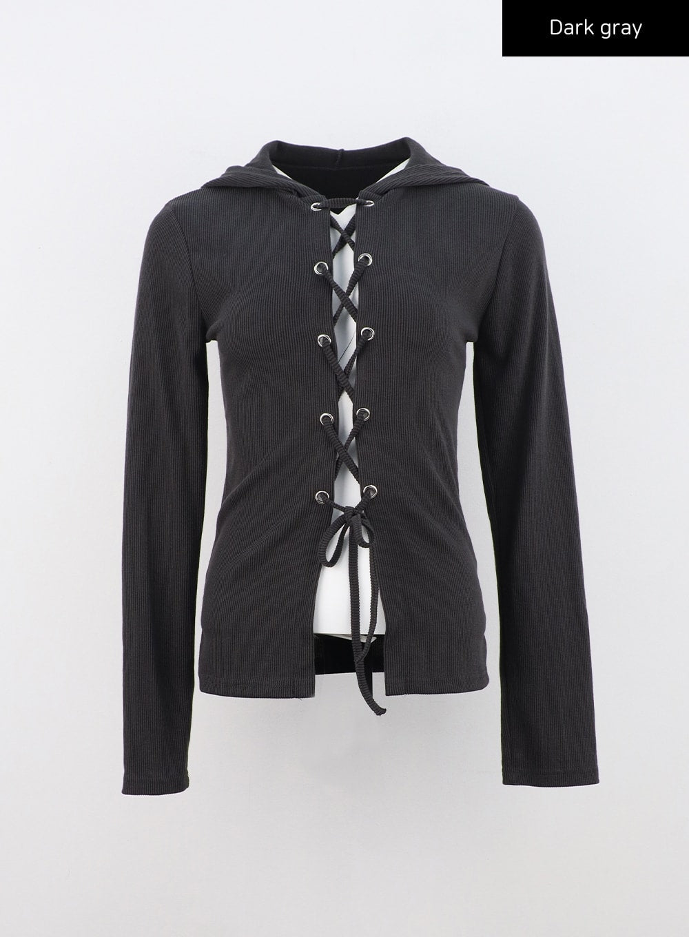 Lace up discount long sleeve hoodie