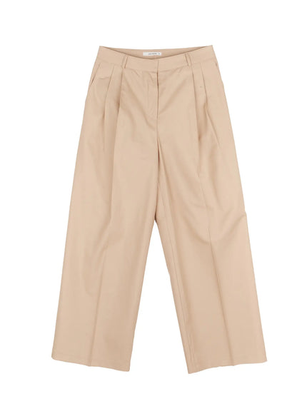 high-waist-wide-leg-trousers-f502 / Beige