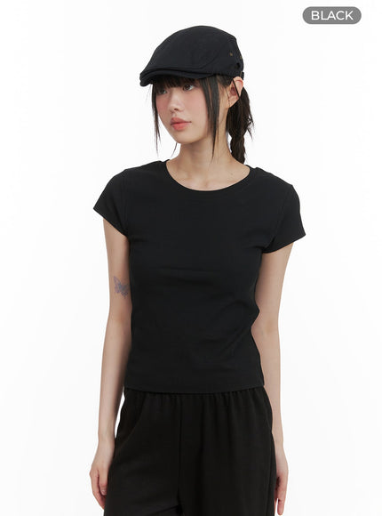 basic-cotton-tee-ca418 / Black