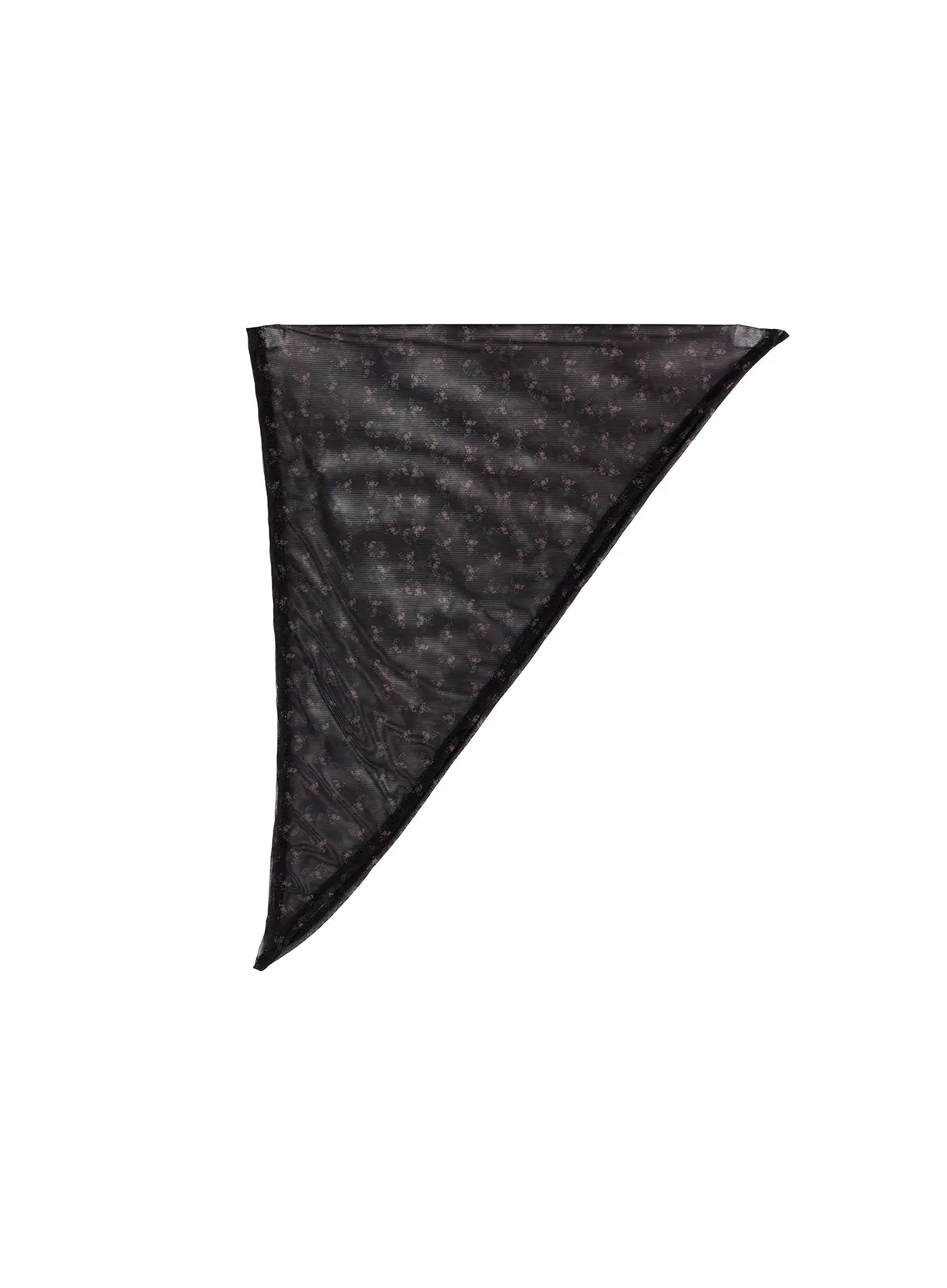 floral-sheer-kerchief-ca514 / Black