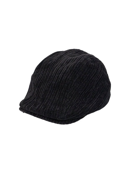 trendy-corduroy-polyester-hat-cn406 / Black