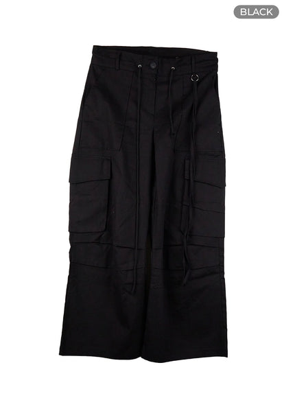 chic-cotton-cargo-trousers-cs425 / Black