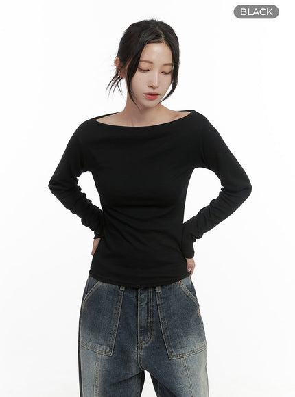 classic-essence-long-sleeve-top-cs430 / Black