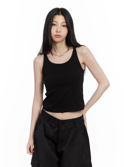 ribbed-tank-top-cu530 / Black