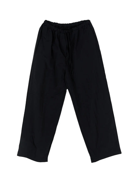 relaxed-fit-drawstring-pants-cg507 / Black