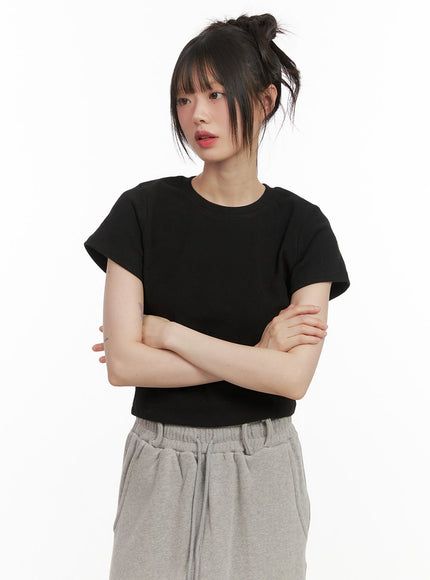 basic-cropped-tee-cj506 / Black