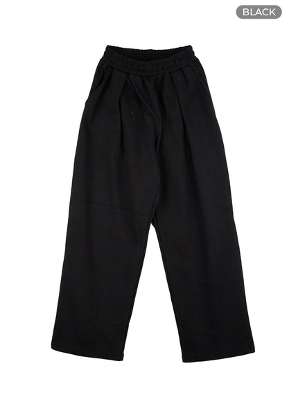 pintuck-sweatpants-cg408 / Black