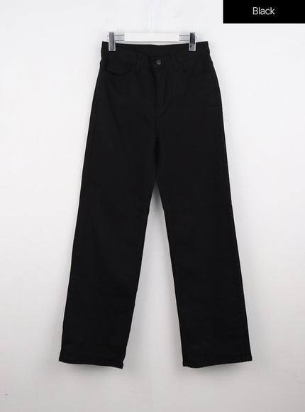 straight-leg-jeans-oo319 / Black