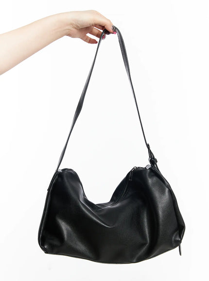 versatile-two-way-square-shoulder-bag-f502 / Black