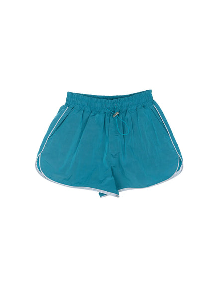 sporty-color-contrast-track-shorts-cu511 / Blue