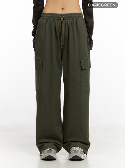 Wide Leg Cargo Pants CO414