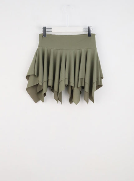 layered-ruffle-mini-skirt-cl324