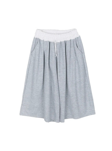 two-tone-bermuda-joggers-iu515 / Gray