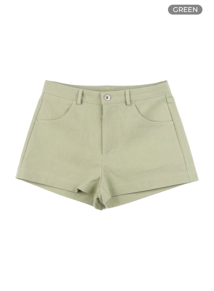 high-waisted-shorts-cy408 / Green