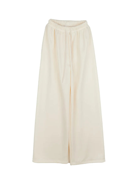 warm-fleece-wide-sweatpants-cn518 / Light beige