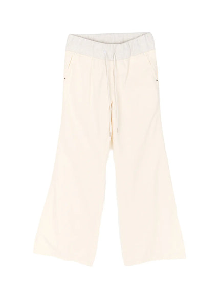high-waist-bootcut-cotton-pants-cu511 / Light beige