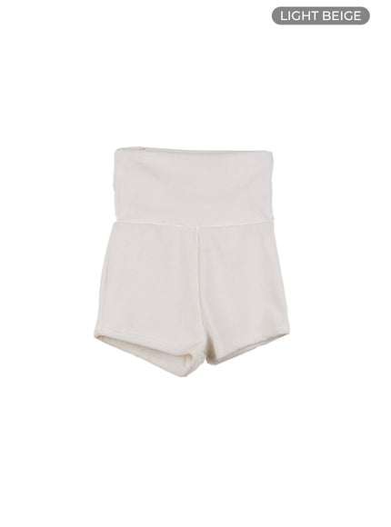 corduroy-slim-shorts-co419 / Light beige