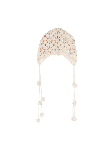 crochet-summer-bonnet-ca515 / Light beige